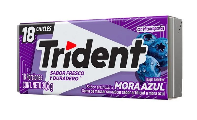 TRIDENT SABOR MORA AZUL x 30,6 g