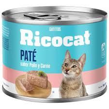 RICOCAN GATITOS PATE SABOR POLLO Y CARNE x 180 g 