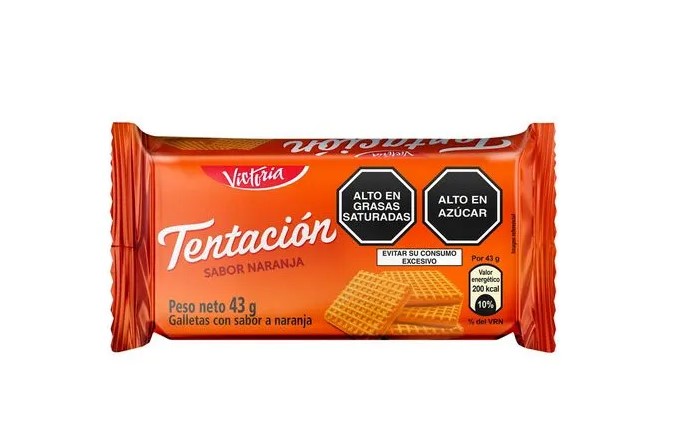 GALLETAS TENTACION SABOR A NARANJA x 45 gr