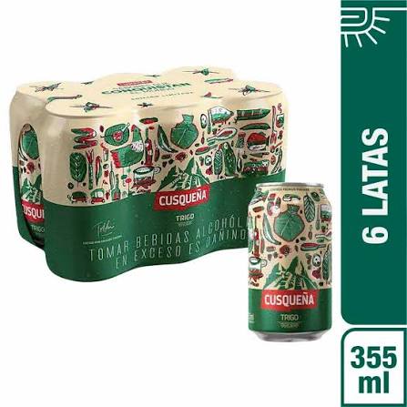 CERVEZA CUSQUEÑA TRIGO SIX PACK x 473 ml