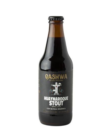 CERVEZA ARTESANAL QASHWA HUAYNAROQUE STOUT 330 ML