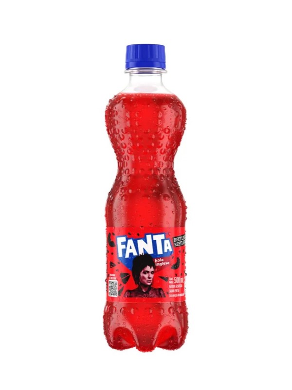 GASEOSA FANTA KOLA INGLESA SABOR A FRESA x 500 ML