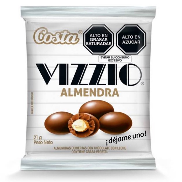 CHOCOLATE VIZZIO CON ALMENDRAS 21g
