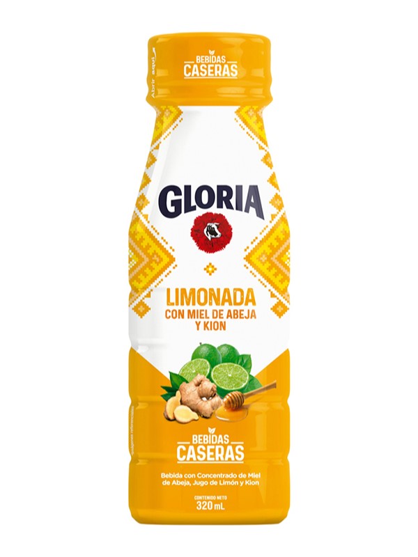 GLORIA BEBIDA LIMONADA CON MIEL DE ABEJA Y KION X 320 ml