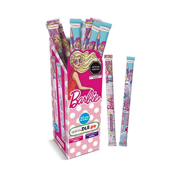 CHICLE BARBIE SABOR A MORA DE x 20 gr