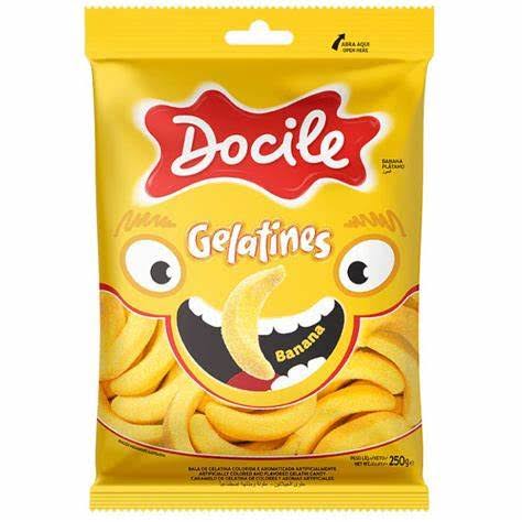 DOCILE GELATINES PLATANOS x 80 g 