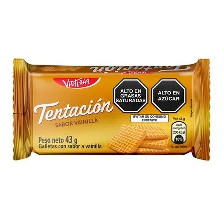 GALLETAS TENTACION SABOR A VAINILLA x 45 gr