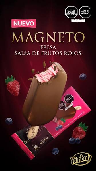 MAGNETO FRESA SALSA DE FRUTOS ROJOS x 92ml