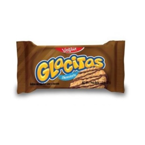 GALLETAS GLACITAS SABOR CHOCOLATE x 32g 