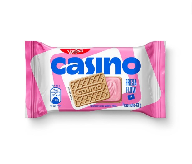 GALLETAS CASINO SABOR A FRESA x 43 gr