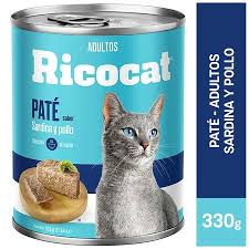 RICOCAT PATE ADULTOS SARDINA Y POLLO x 330 gr