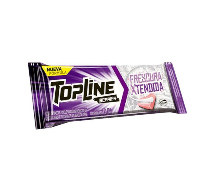 CHICLE TOPLINE ACIDO MORA AZUL x 7,2g