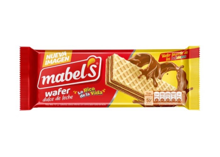 WAFER MABELS DULCE DE LECHE x 107 g