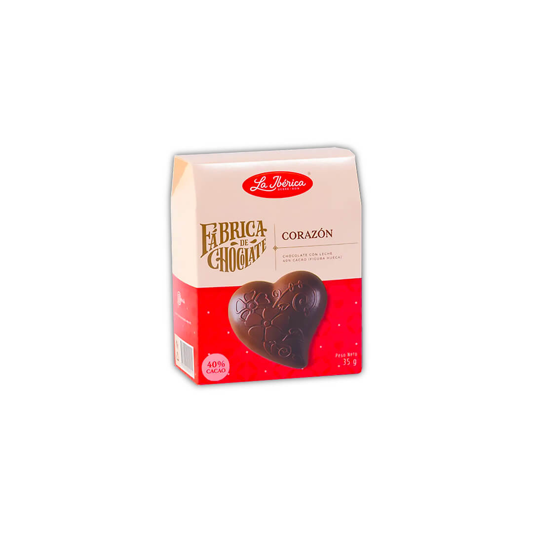 CHOCOLATE CON LECHE CORAZON x 35 gr