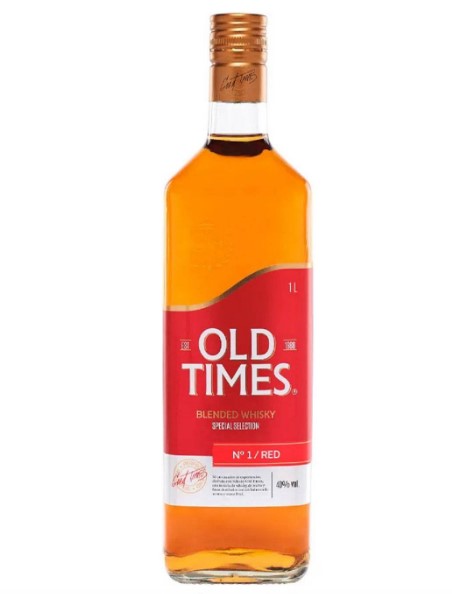WHISKY OLD TIMES BLENDED RED 1L