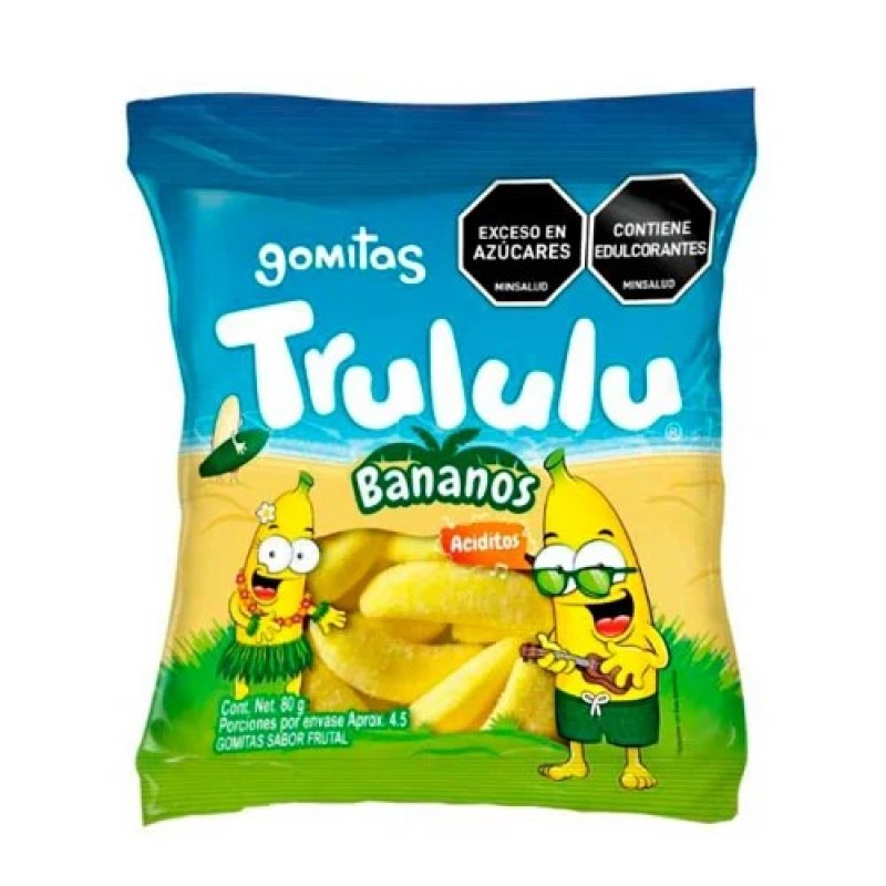 TRULULU BANANAS ACIDOS x 80 g