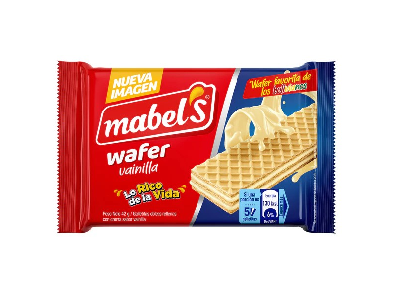 MINI WAFER MABELS VAINILLA x 42 g