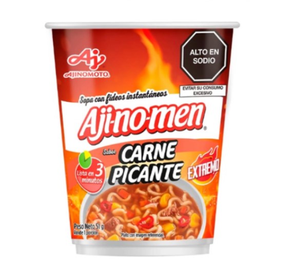 AJI NO MEN SABOR CARNE PICANTE x 51 g