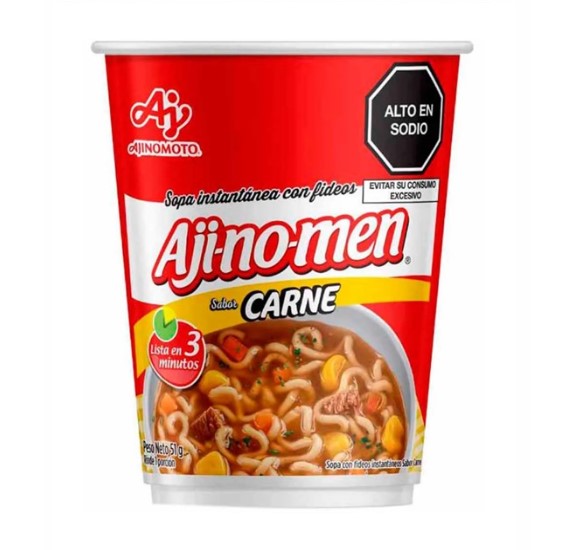 AJI NO MEN SABOR CARNE x 51 g